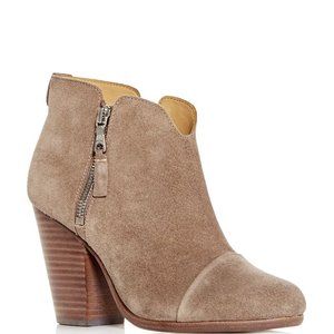 Rag & Bone - Margot Boot - Warm Grey Suede Leather